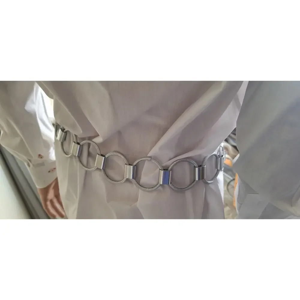 Steve Madden Circle-Link Chain Belt- size M/L 32